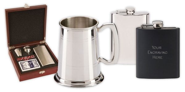 Personalised Tankards and Hipflasks