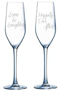 Happily Ever After Champagne Flute set