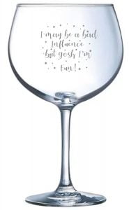 Personalised Gin Glass
