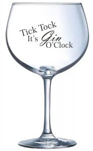 Personalised Slogan Gin Balloon Glass