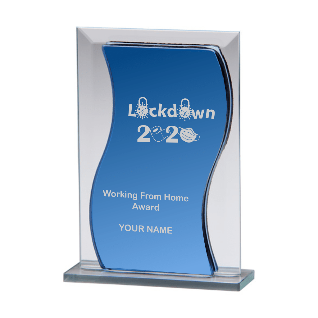 Lockdown Trophy with fun Text
