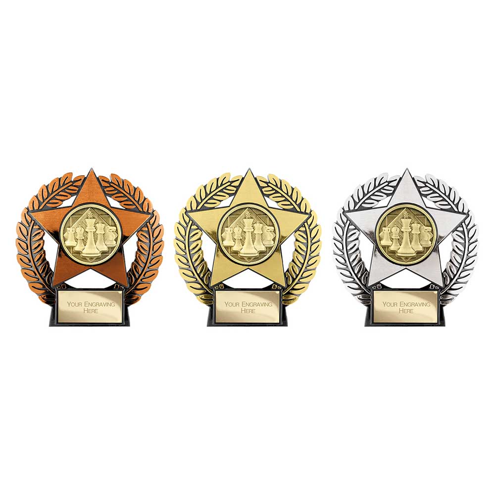 Emperor Star Chess Plaque 125mm